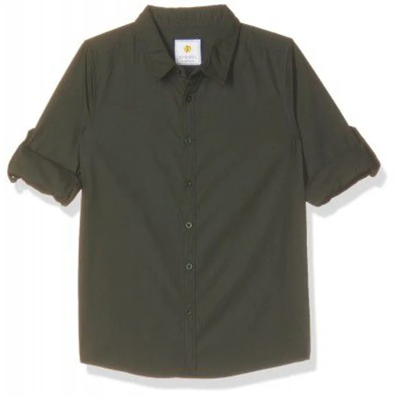 Amazon Brand - Symbol Boys 100% Cotton Solid Casual Shirt | Full Sleeves | Regular Fit | Age 2-14 Years — 84% off on Amazon.in