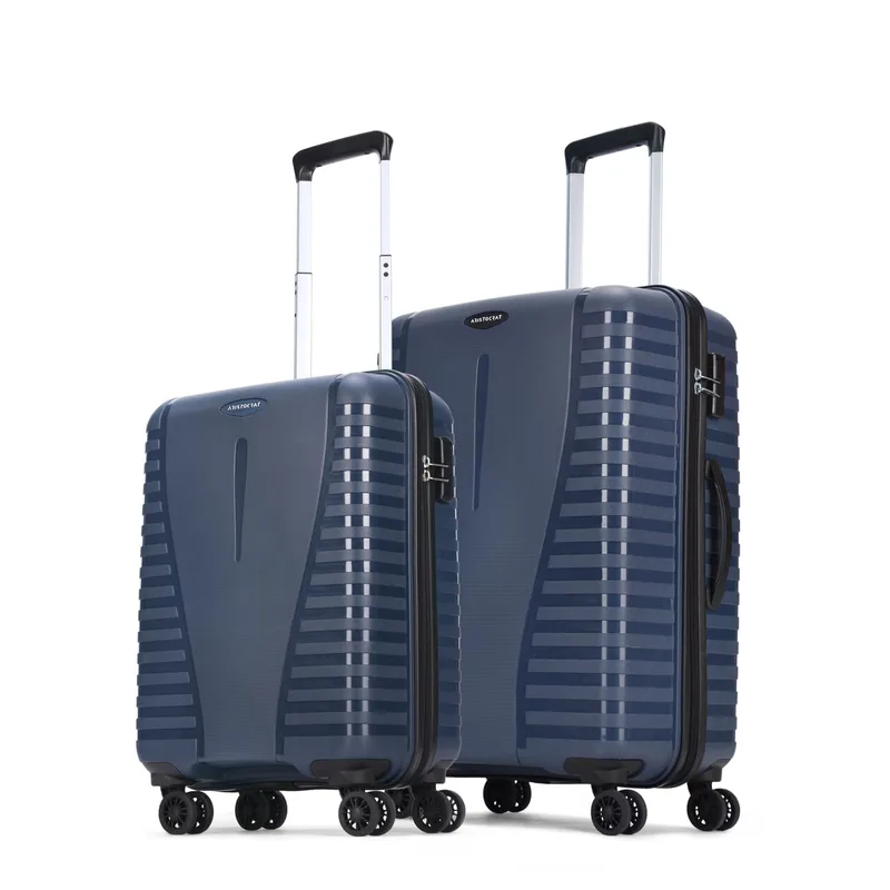Aristocrat Airpro Set of 2 Cabin (Small Size) & Medium Size (Check-in) Hard Case Trolley Bags — 83% off on Amazon.in