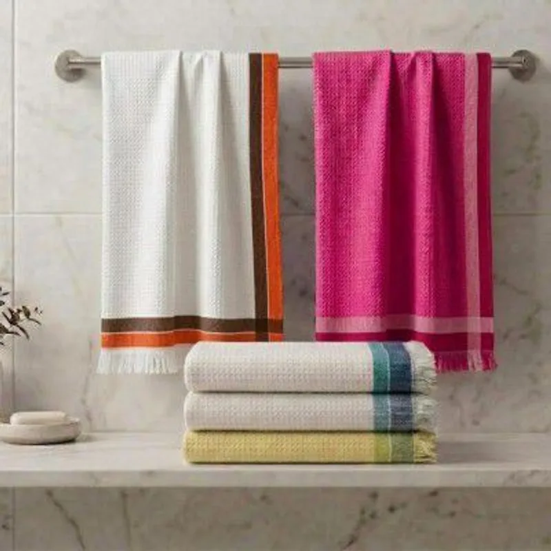 Athom Living Cotton Bath Towel | Pack of 5 — 77% off on Amazon.in