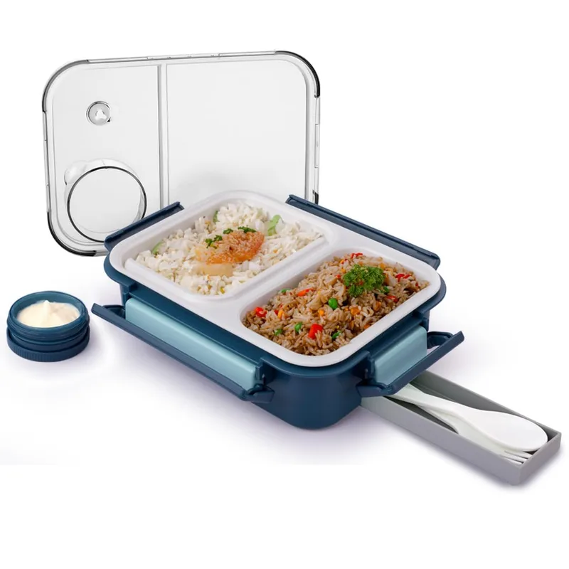ATTRO Smart 2 Compartment Lunch Box - 750ml Dark, Plastic — 72% off on Amazon.in