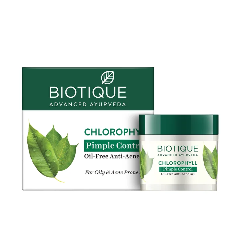 Biotique Bio Chlorophyll Oil Free Anti-Acne Gel & Post Hair Removal Soother | 50 g — 50% off on Amazon.in