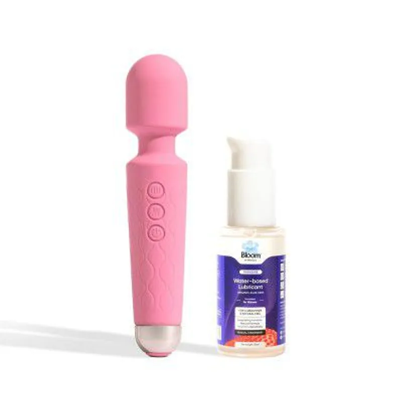 Bloom Rhythmic Combo for Muscle Relaxation | 1 Wand Massager & 1 Water-Based Lubrication (50ml) — 58% off on Amazon.in