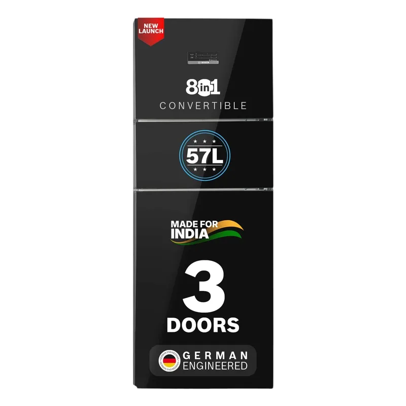 Bosch 335L Max Flex,3 Star,8 in 1 Convertible,Vario Inverter,Frost Free Triple Door Refrigerator,Black Pearl (CMC36K23VI) — 47% off on Amazon.in