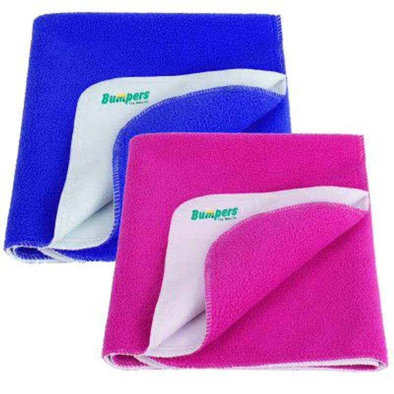 Bumpers The Baby Co. Anti-Piling Premium Quick Dry & Absorbent Sheet ( Small, Pack of 2 ) — 60% off on Amazon.in