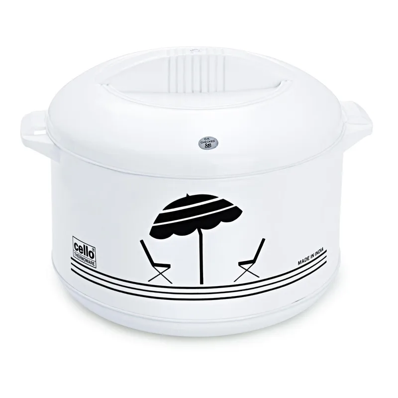 CELLO Plastic Chef Casserole (White, 2 Liter, 1 Piece Chef Casserole) — 61% off on Amazon.in