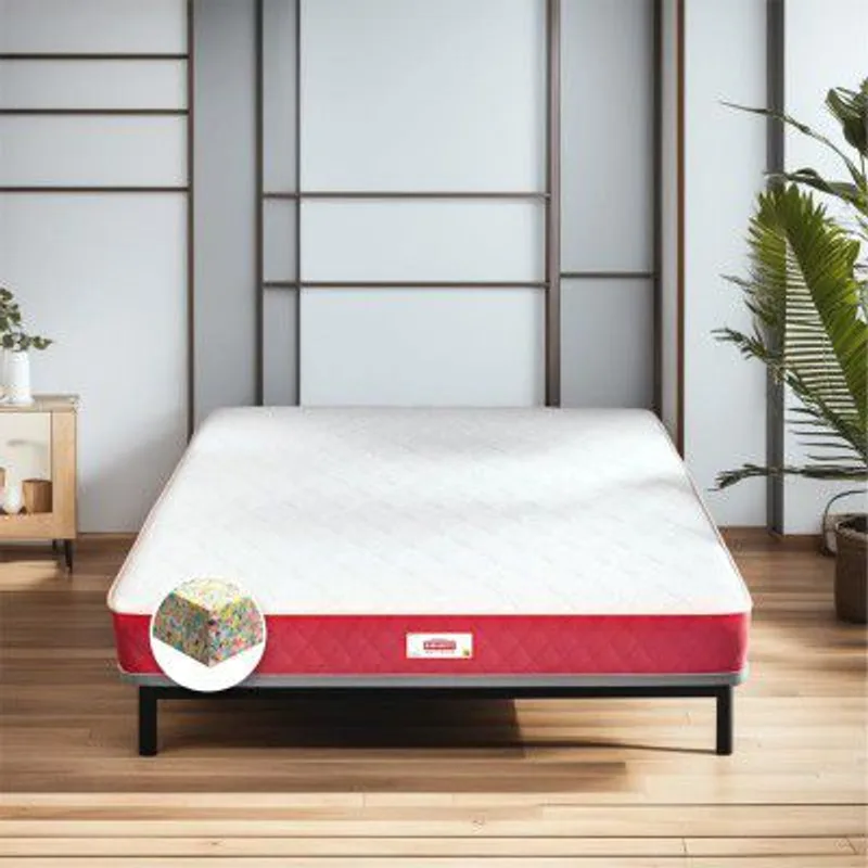 Coirfit Bone Zone with REBOTECH Tech. 5 inch Queen Bonded Foam Mattress (72 x 66) Inches Breathable Knitted Fabric | Extra Firm Bed Mattress | Spine Protective & Back Care Support | 3-Year Warranty — 75% off on Amazon.in