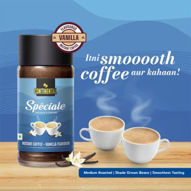 Continental Speciale | Vanilla Flavoured Coffee | 50 gm Jar | Makes 25 Cups  — 62% off on Amazon.in