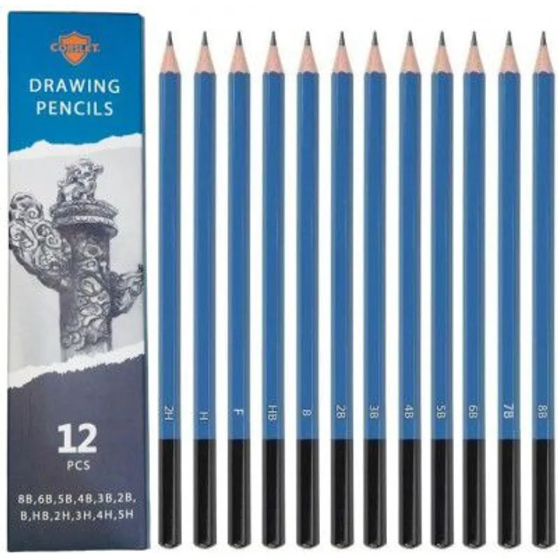Corslet 12 Pcs Pencils for Drawing, Graphite Sketching Pencils Kit — 83% off on Amazon.in