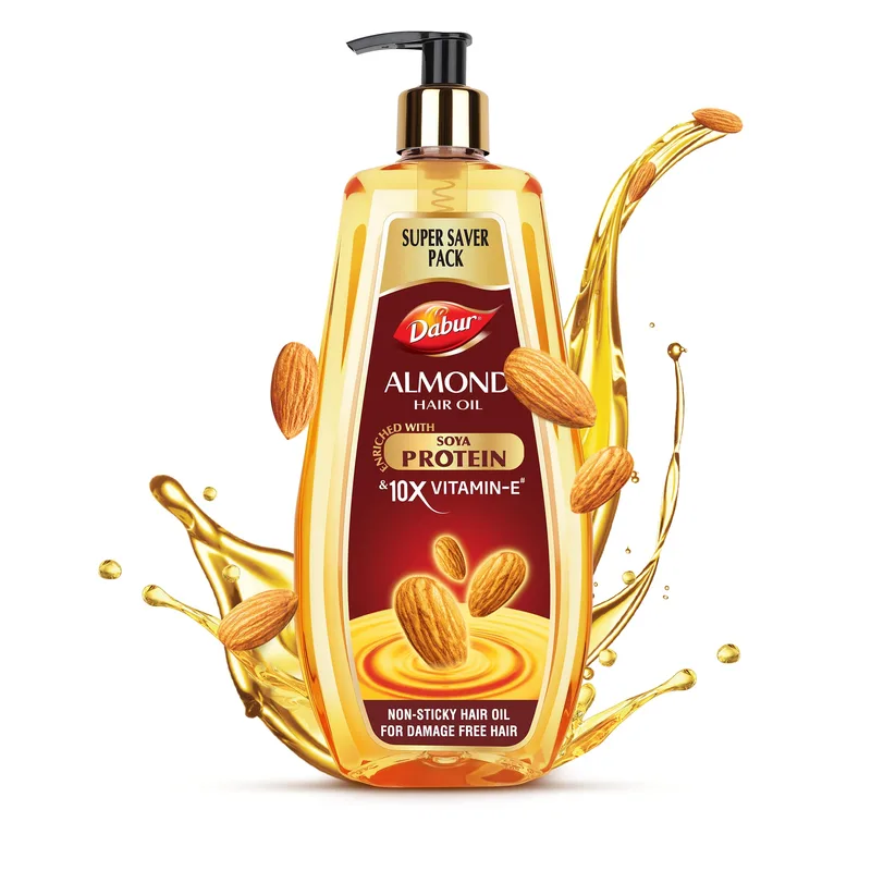 Dabur Almond Hair Oil - 650 ml | Provides Damage Protection | Non Sticky Formula | For Hair Fall control & Shiny Hair — 54% off on Amazon.in