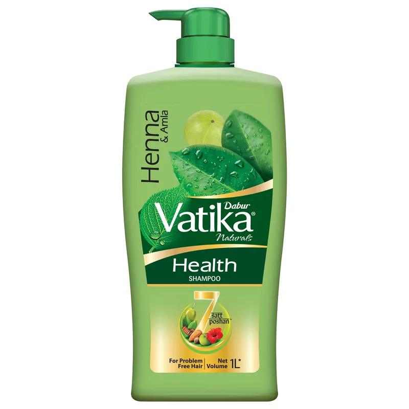 Dabur Vatika Health Shampoo - 1 L | With Henna & Amla | For Strong, Problem-Free Hair — 63% off on Amazon.in