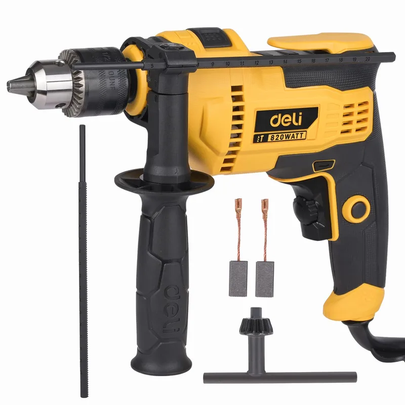Deli DL-CZ13-E6 820W Corded Electric Impact Drill (1Pc) — 64% off on Amazon.in