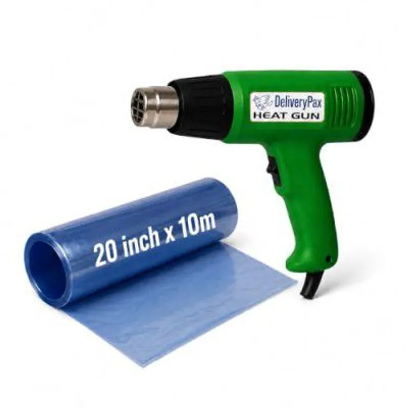 Delivery Pax 2000W Heat Gun Machine and PVC Shrink 20inch x 10m Dual Temperature WITH 3 MONTHS WARRANTY — 78% off on Amazon.in