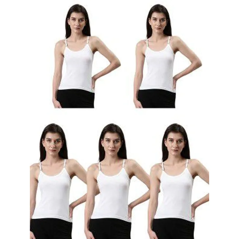 Dixcy Slimz Solid Slim Fit Scoop Neck Sleeveless Cotton Camisole for Women — 64% off on Amazon.in