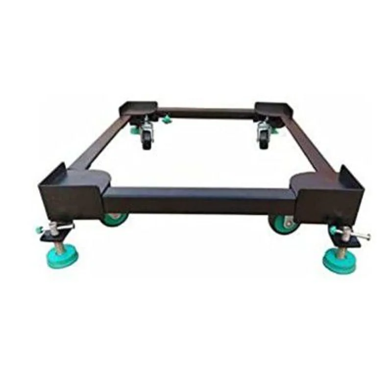 Dr. Equipment Heavy Duty Fridge Stand Adjustable Front & Top Load Washing Machine Trolley with Wheels (Black) — 48% off on Amazon.in