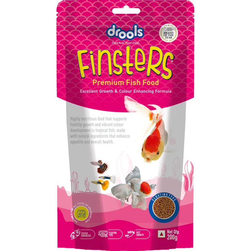 Drools Finsters Premium Fish Food 200g Pouch — 63% off on Amazon.in