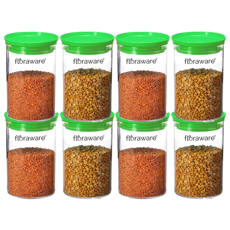 Floraware Plastic Air Tight BPA Free Stackable Round Push Multipurpose Containers For Kitchen Organizer 900ml — 89% off on Amazon.in