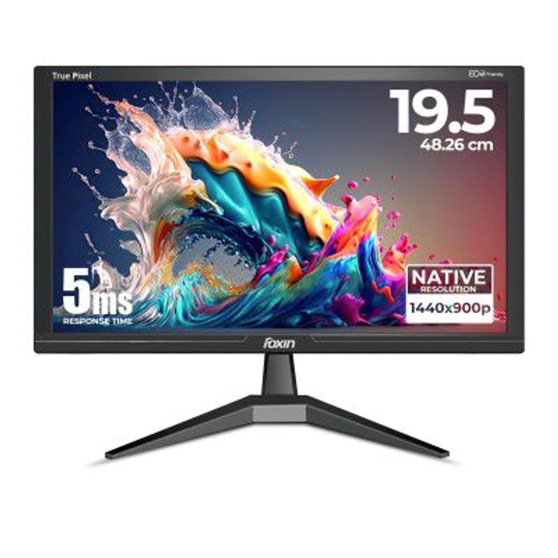Foxin LED Monitor Crystal 19.5 Inch (48.26 cm), HD 1440x900 — 80% off on Amazon.in
