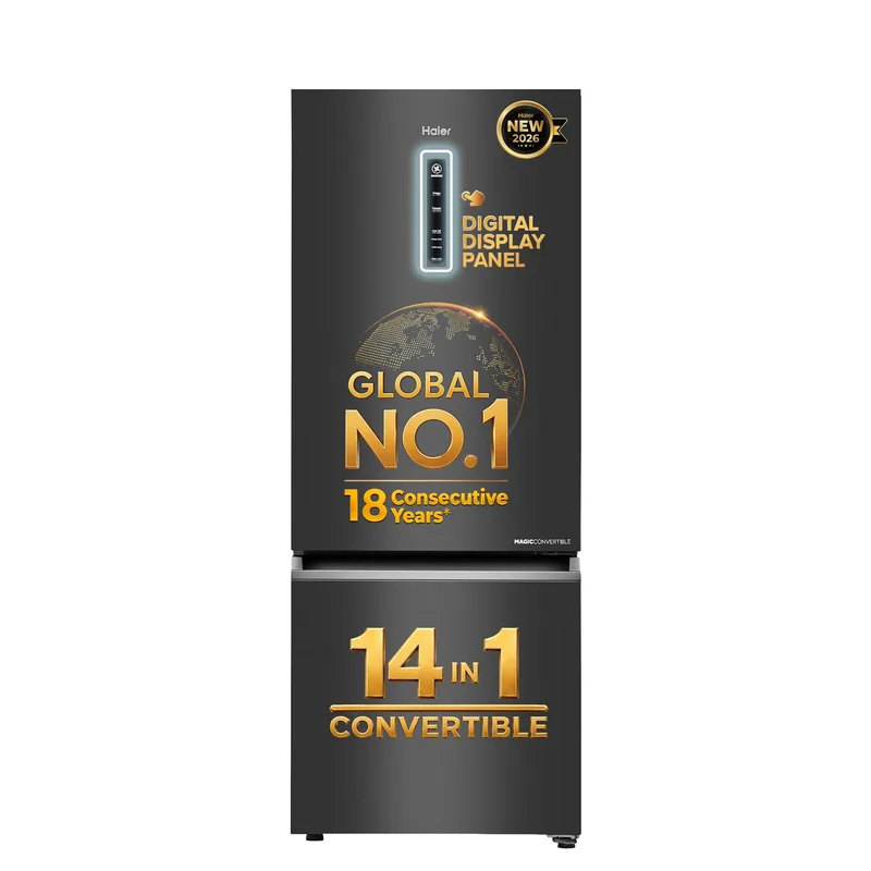 Haier 325 L 3 Star Frost Free Triple Inverter Bottom Mount Refrigerator (HEB-333GBA-P) — 46% off on Amazon.in