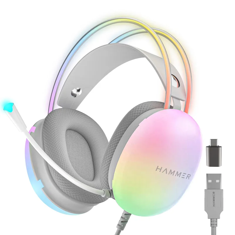 HAMMER Blaze Wired Over Ear Gaming Headphones Mic, 50mm Drivers, Stereo 7.1 Sound — 80% off on Amazon.in