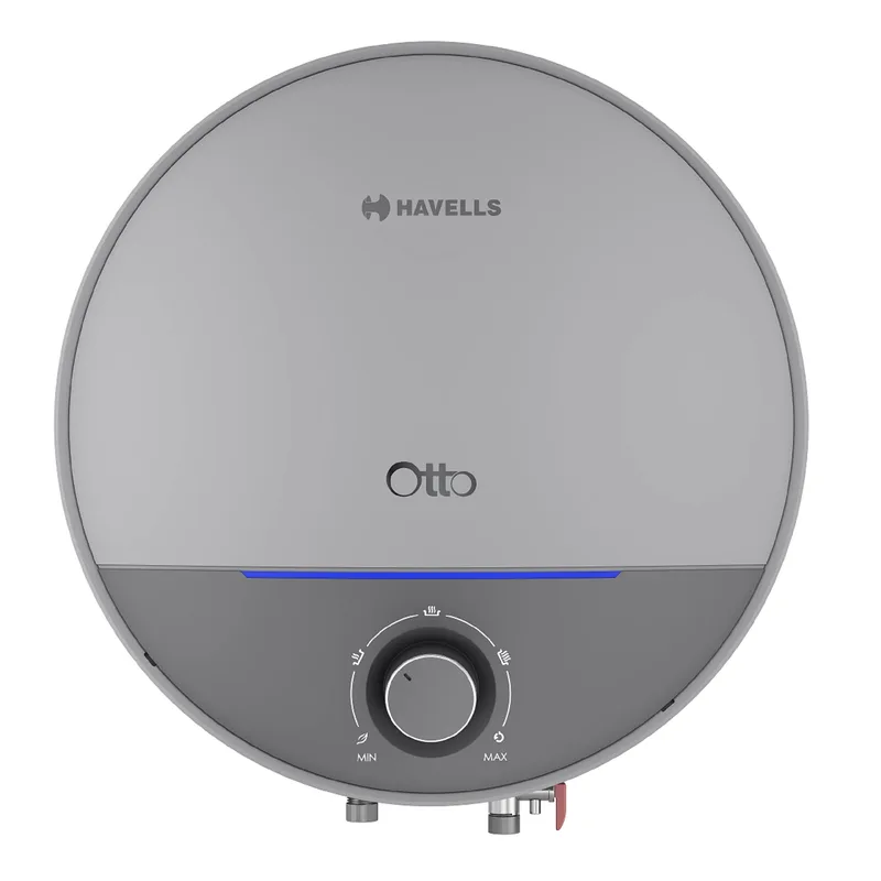 Havells Otto 10 Litre Storage Water Heater(Geyser)|Temp. Sensing LED Indicator| Anti Rust Tank, 5 Star|Warranty: 7 Year on Tank| Free Installation With Shock Safe Plug & Flexi Pipe (Silver Grey) — 48% off on Amazon.in