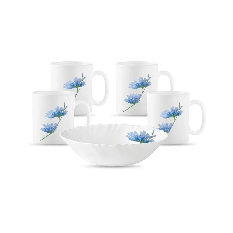 La Opala Diva Classique Collection Opal Glass Crockery | Gift Set of 5 — 55% off on Amazon.in