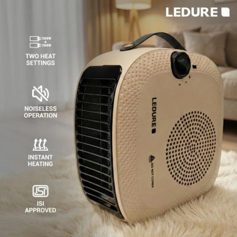 Ledure 2000W Room Heater|ISI Approved Fan Blower with 1 Year Warranty|Pack-1 — 66% off on Amazon.in
