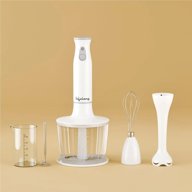 Lifelong 450W Low Noise Electric Blender with Chopper, Beaker, Whisk & Frother | (LLHBZ07) — 56% off on Amazon.in