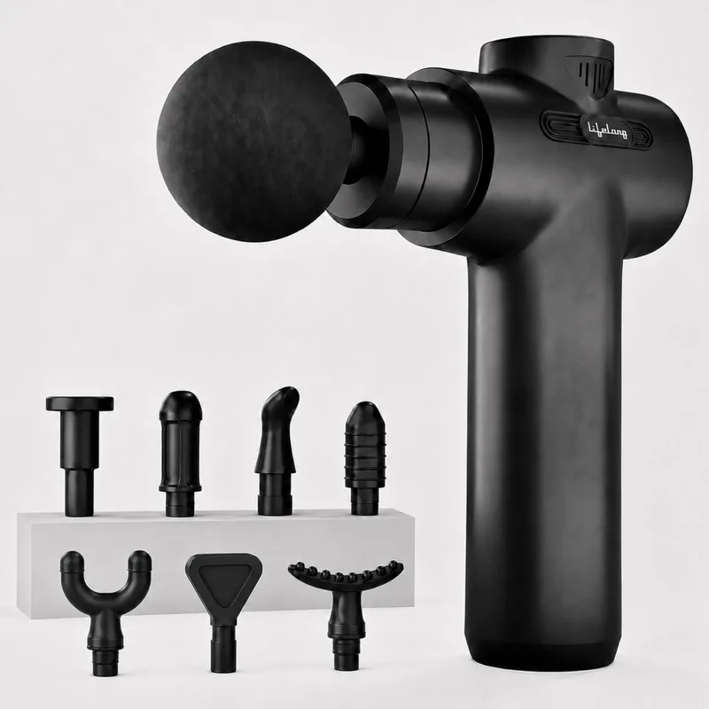 Lifelong Gun Massager Machine for Pain Relief - Body, Neck, Shoulders (LLGM109, Black) — 75% off on Amazon.in