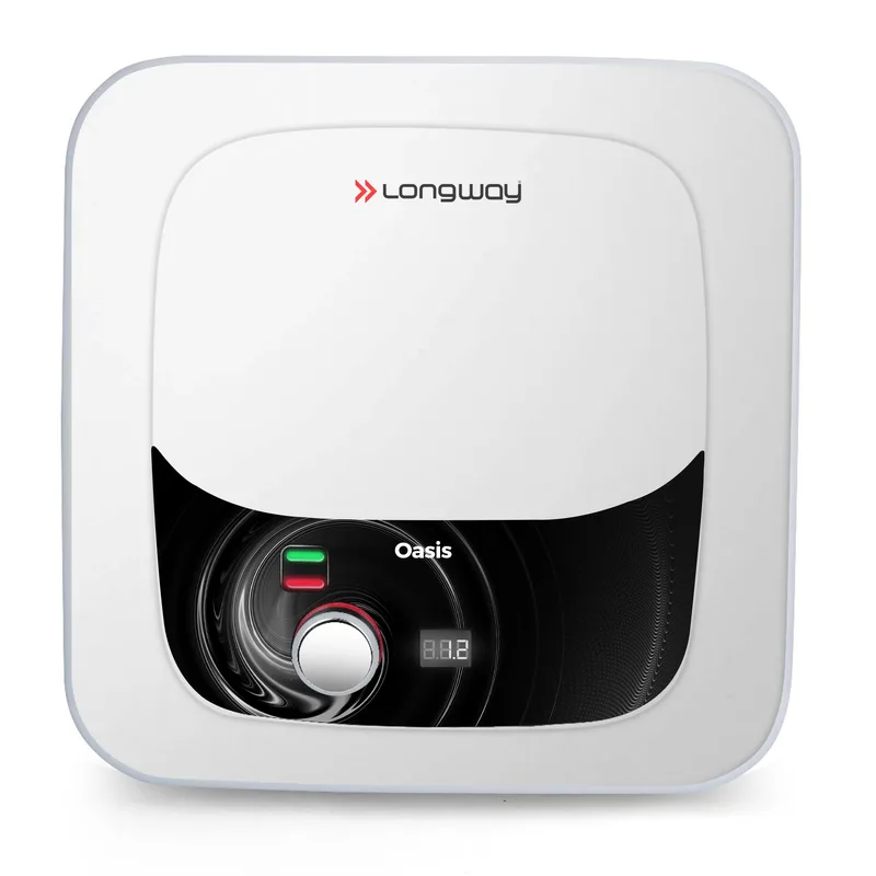 Longway Oasis Gigi 25 Ltr 5 Star Rated Storage Water Heater for Home | Advanced Multi-Layered Safety | Anti-Rust Coating | Glassline Coated Tank | Suitable for Hard Water & High-Rise Building (White) — 61% off on Amazon.in