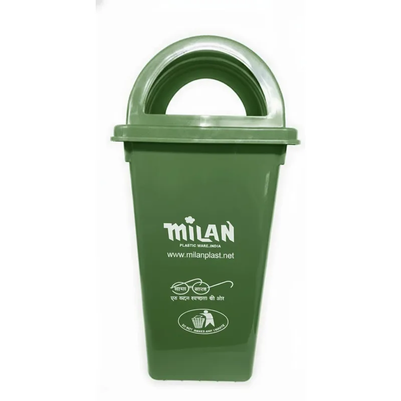 Milan Plastic Garbage Dustbin With Dome Lid 80 Litre Black — 63% off on Amazon.in