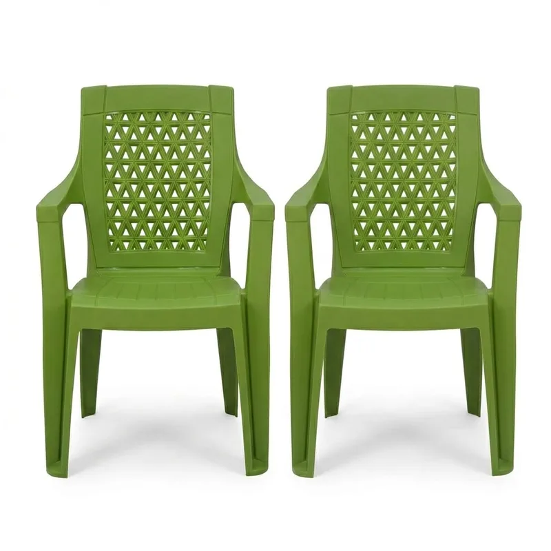 Nilkamal Elevate Plastic Chair with Arm | Set of 2 | Stackable Chair  — 61% off on Amazon.in