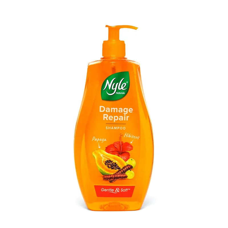 Nyle Naturals Damage Repair Shampoo 1 L | air Repairing with Papaya — 64% off on Amazon.in