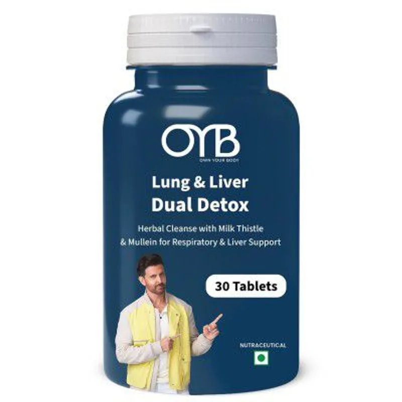 OYB Lung & Liver Detox Tablets | Ayurvedic Liver Detox Supplement | 30 Tablets — 80% off on Amazon.in