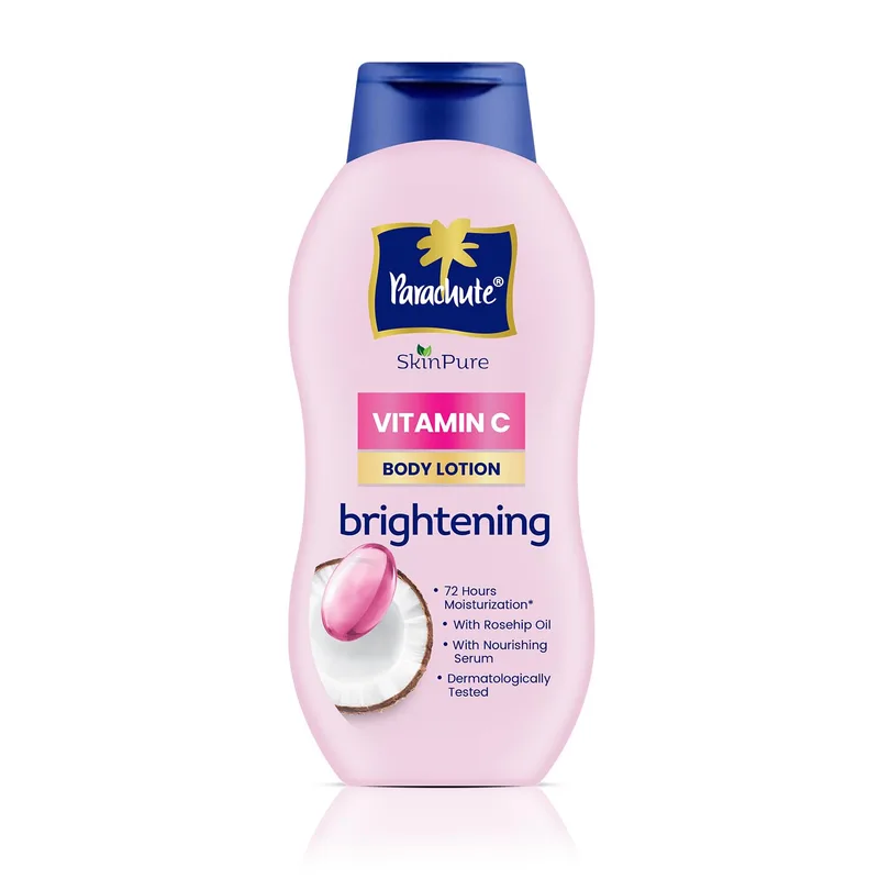 Parachute SkinPure Body Lotion with Vitamin C & Virgin Coconut Oil | 400 ml — 64% off on Amazon.in