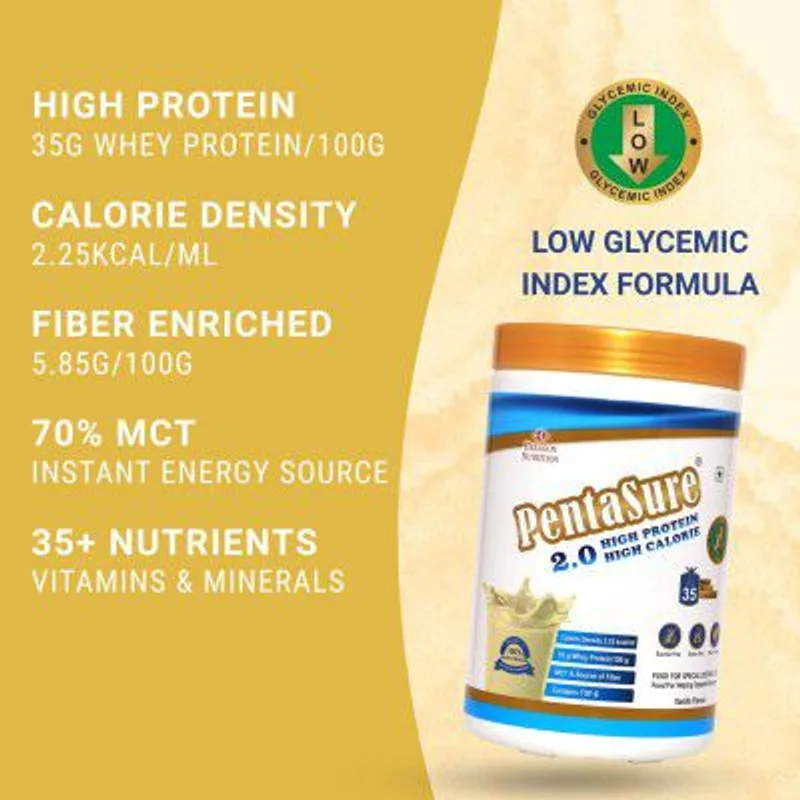 PENTASURE 2.0 High Protein High Calorie | Lean Mass Gainer | Vanilla flavor - 1Kg | 34.7g Protein per 100g — 21% off on Amazon.in