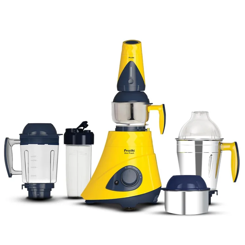 Preethi Eco Fresh Mixer grinder | 750 Watt Mixie | Made fresh, stays fresh | Food Sense Technology|grinding+ Storage jar |MG-291 (Yellow) — 58% off on Amazon.in