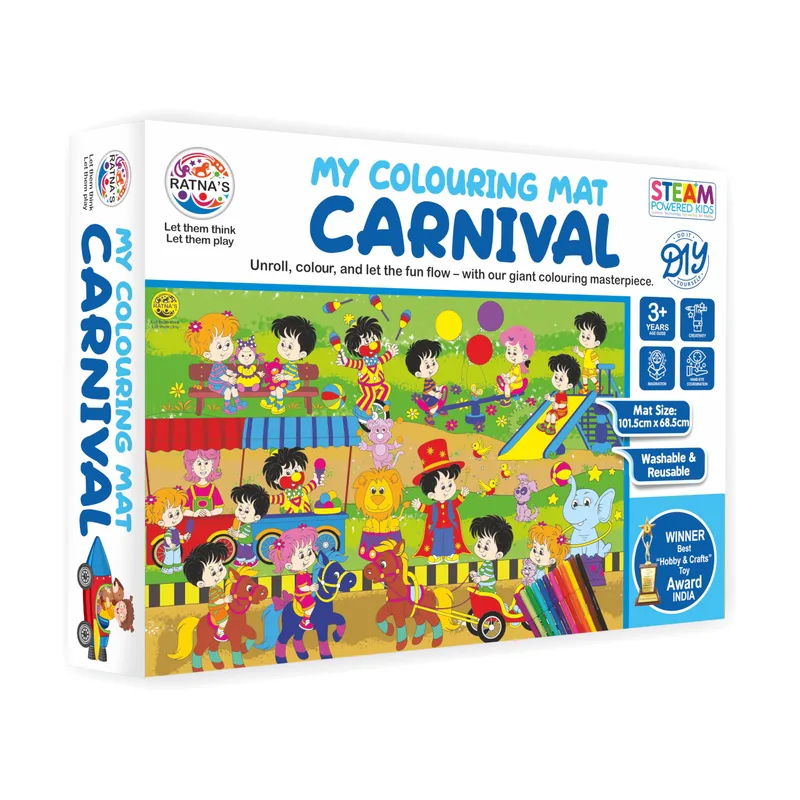 Ratna's My Coloring Mat Carnival Printed Mat of Size 40 x 27 Inches — 78% off on Amazon.in