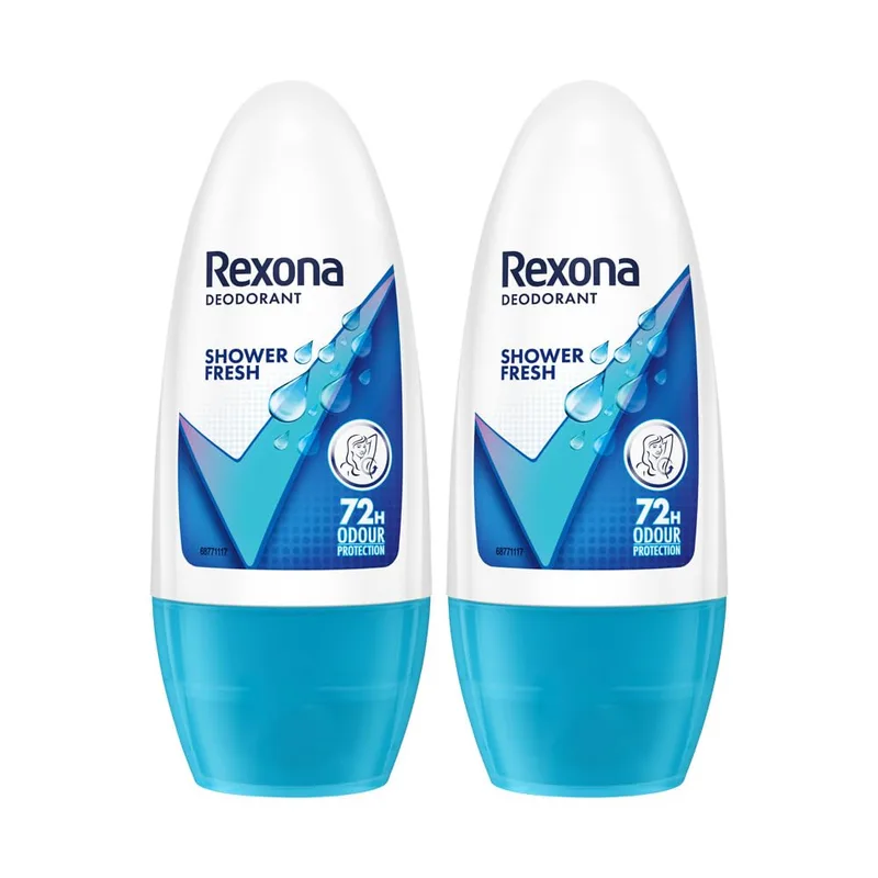 Rexona for Female Shower Fresh Underarm Roll On Deodorant, 50 Ml (Pack Of 2) — 69% off on Amazon.in