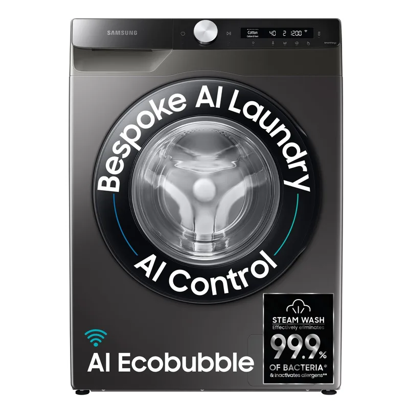 Samsung 8 kg, 5 star, AI Control, Wi-Fi, Fully-Automatic Front Load Washing Machin (WW80T504DAX1TL) — 54% off on Amazon.in