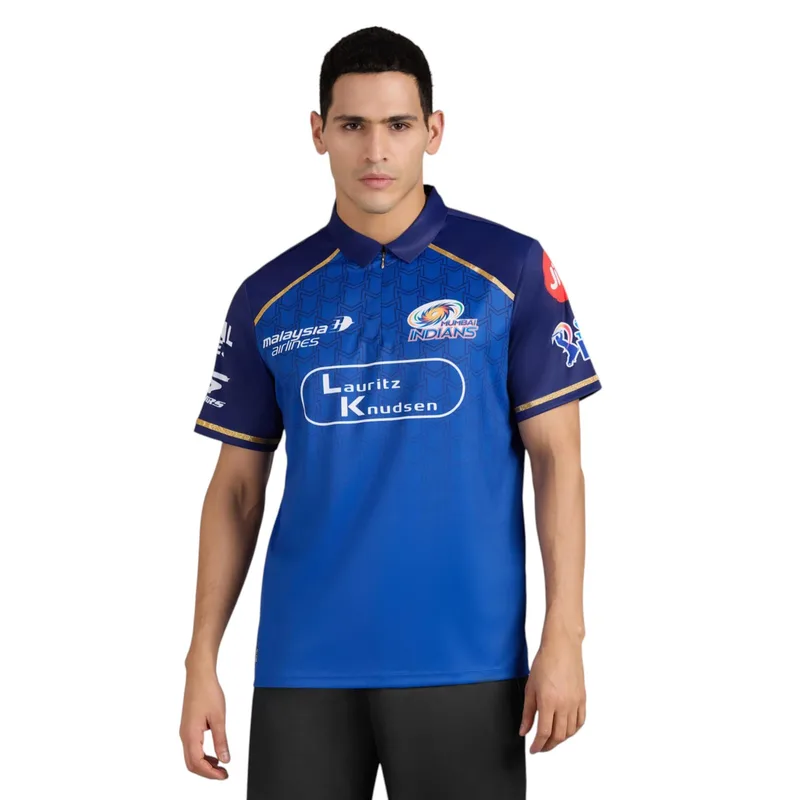 Skechers Mumbai Indians 2026 Men Official IPL Fan Polyester Regular Fit Jersey — 83% off on Amazon.in