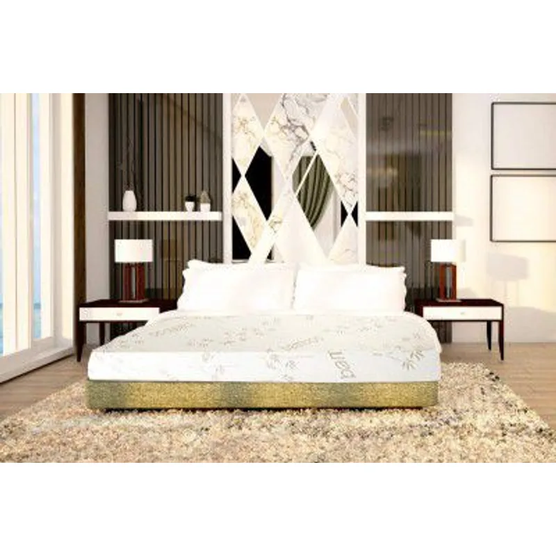 SLEEPSPA BY COIRFIT Nirvana Bamboo Fabric with HerbFRESH Technology 7 Zone 6 Inch Queen Size Natural Pure Latex Foam Mattress (75x60x6, White) — 90% off on Amazon.in