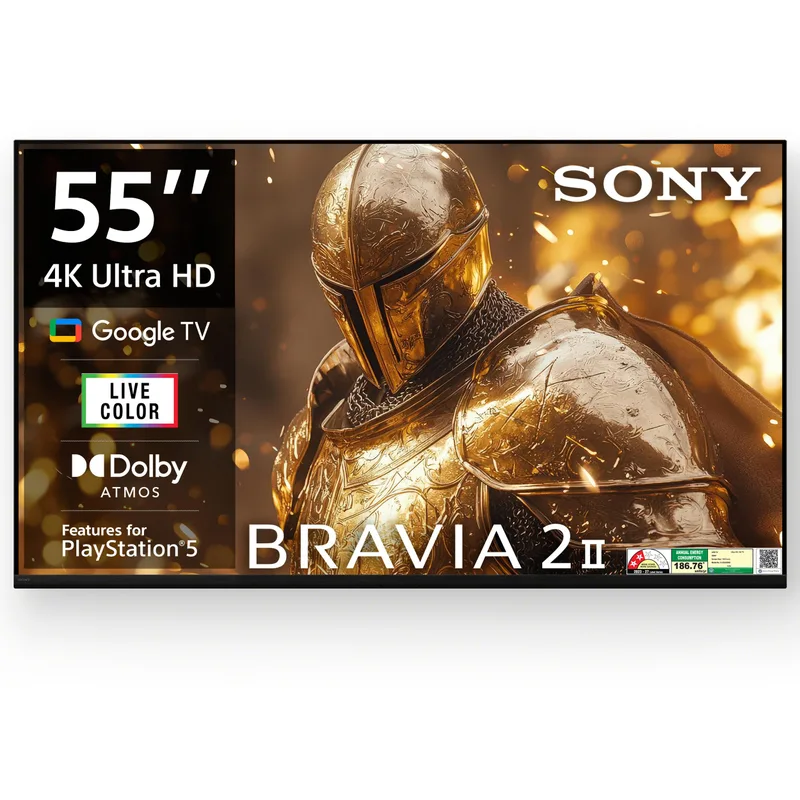 Sony (55") BRAVIA 2M2 Series 4K Ultra HD Smart LED GoogleTV K-55S25BM2 — 40% off on Amazon.in