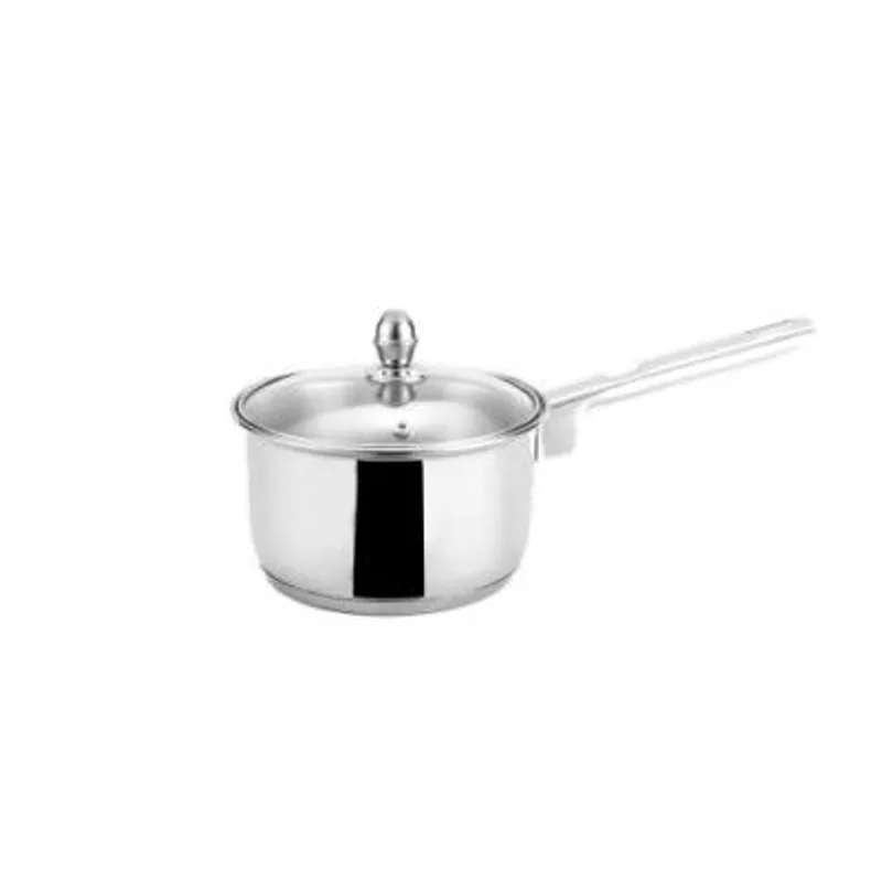 Steelcraft Premium Stainless Steel Raven Saucepan with Glass lid -14 cm 790ml — 56% off on Amazon.in