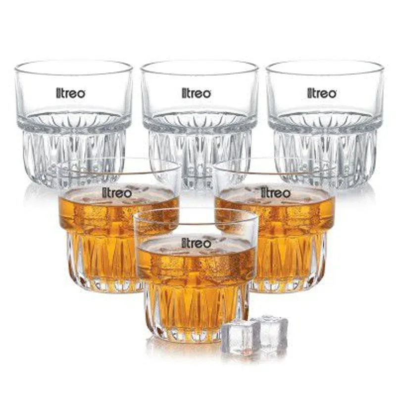 Treo by Milton Empress Whiskey Glass Set of 6, 255 ml Each — 56% off on Amazon.in