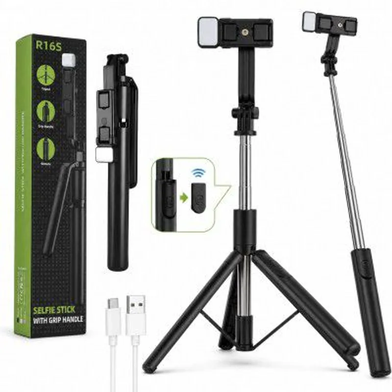 UNBREAKcable 3-in-1 Bluetooth Selfie Stick Tripod with Wireless Remote, Extendable Tripod Stand  — 85% off on Amazon.in