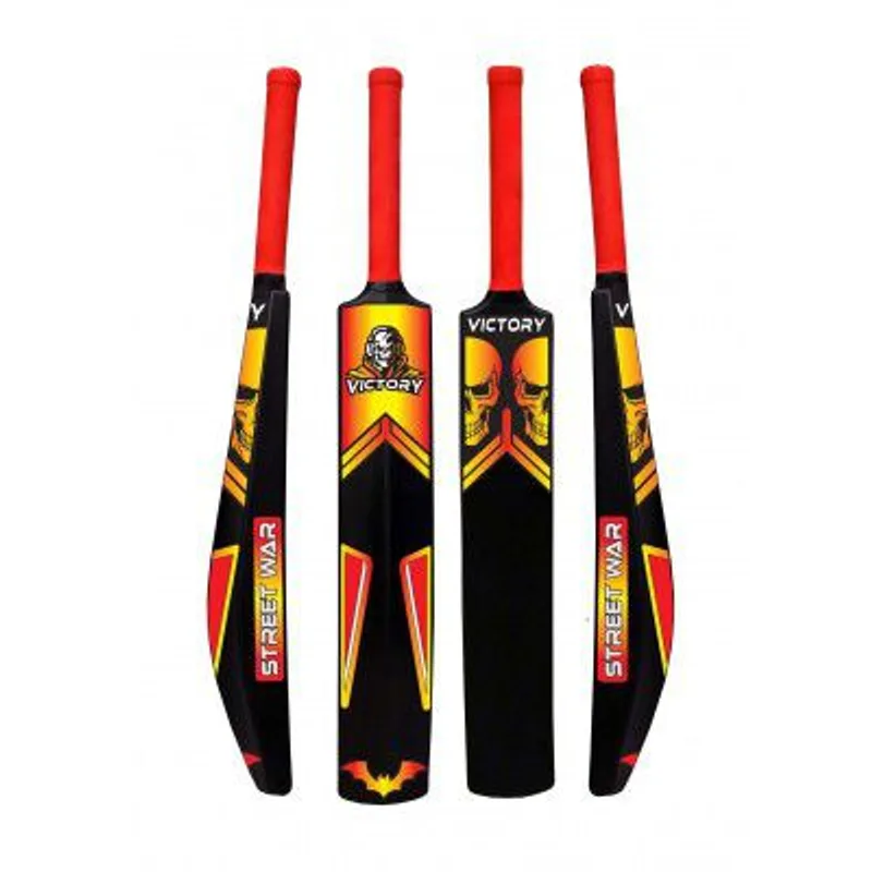 Victory Turf Cricket Bat for Adults Hard Plastic Bat Full Size Tennis with Grip for Soft Ball, Gully, Tournament Match - Black/Red (Size-8) — 76% off on Amazon.in