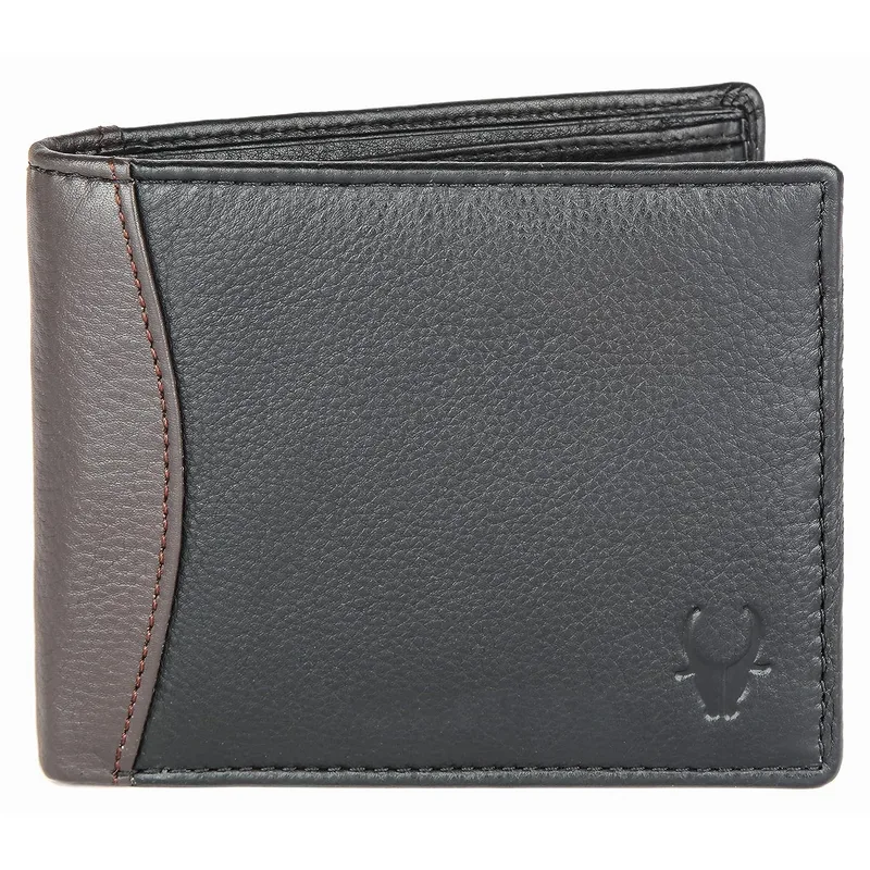 WildHorn Black Leather Wallet for Men — 67% off on Amazon.in