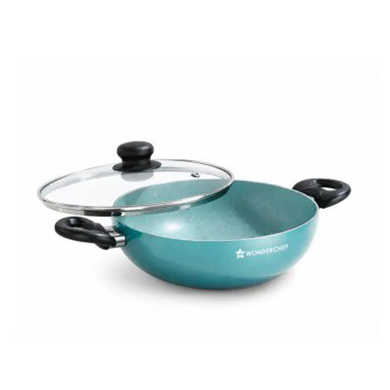 Wonderchef Vitalife Non-Stick Kadhai & Glass Lid for Kitchen — 48% off on Amazon.in